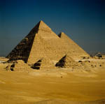 Pyramiden Mykerinos, Chephren und Cheops