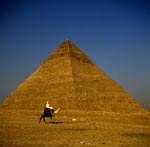 Kamelreiter vor Chephren Pyramide 