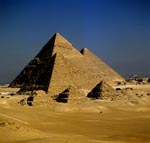 Pyramiden Mykerinos, Chephren und Cheops